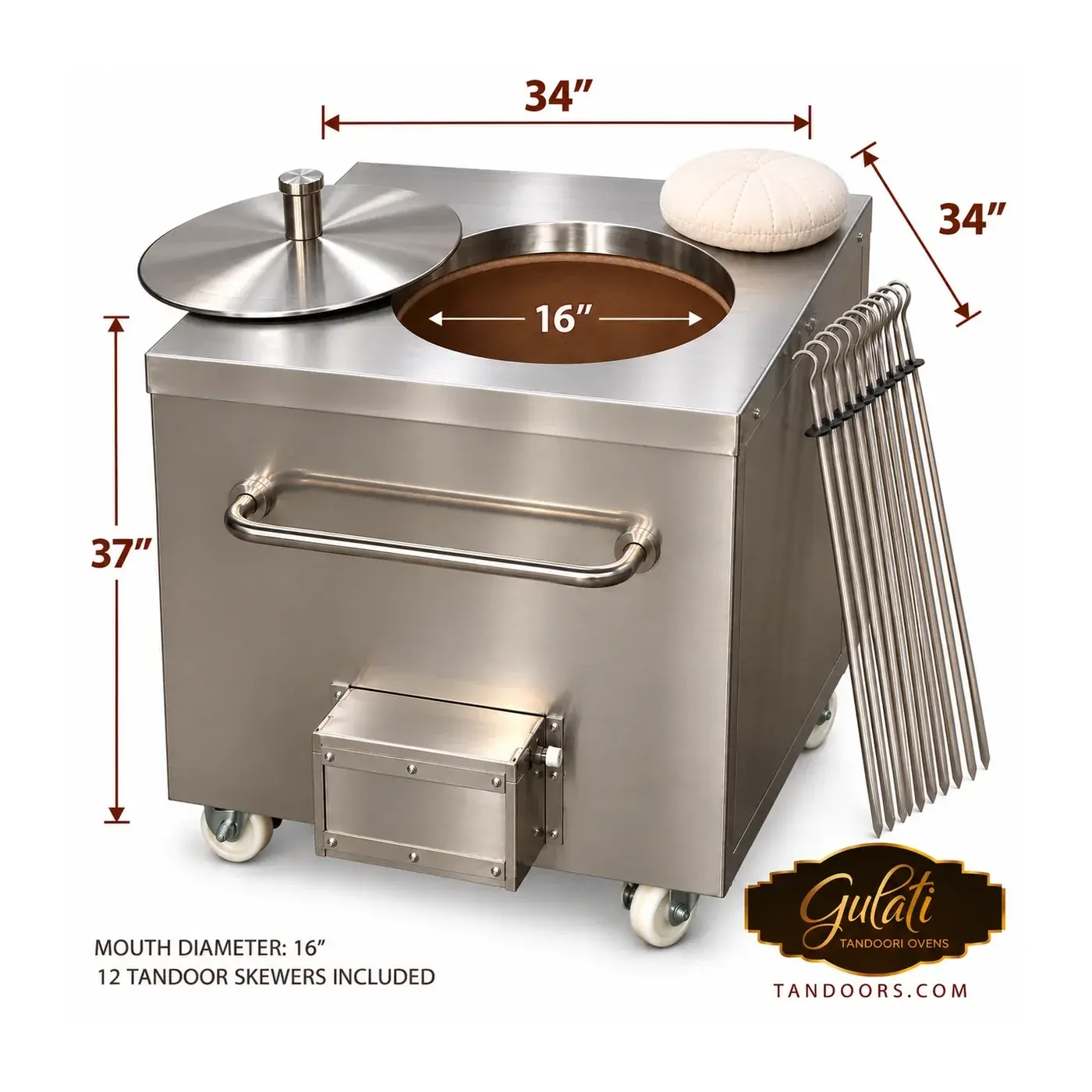 GULATI 34″ NSF commercial tandoor oven for restaurants